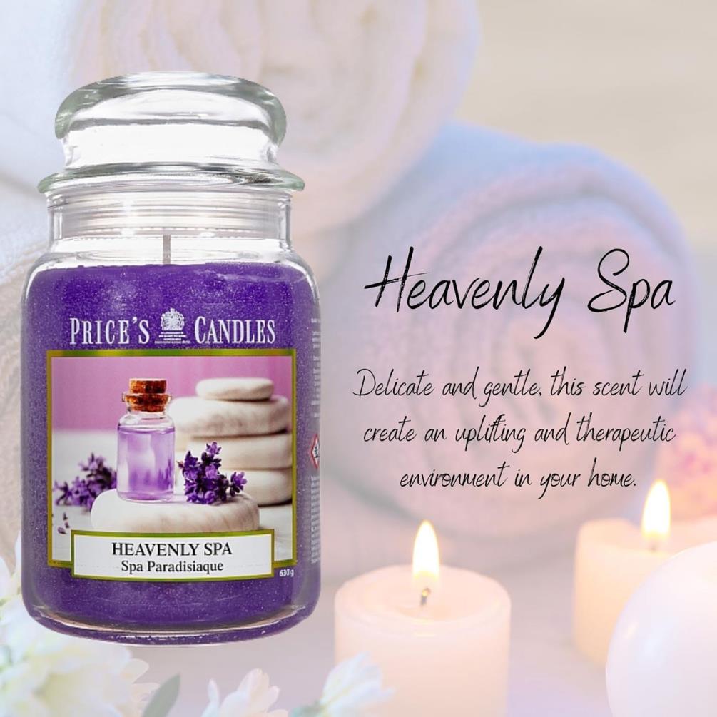 Price's Heavenly Spa Large Jar Candle Extra Image 1